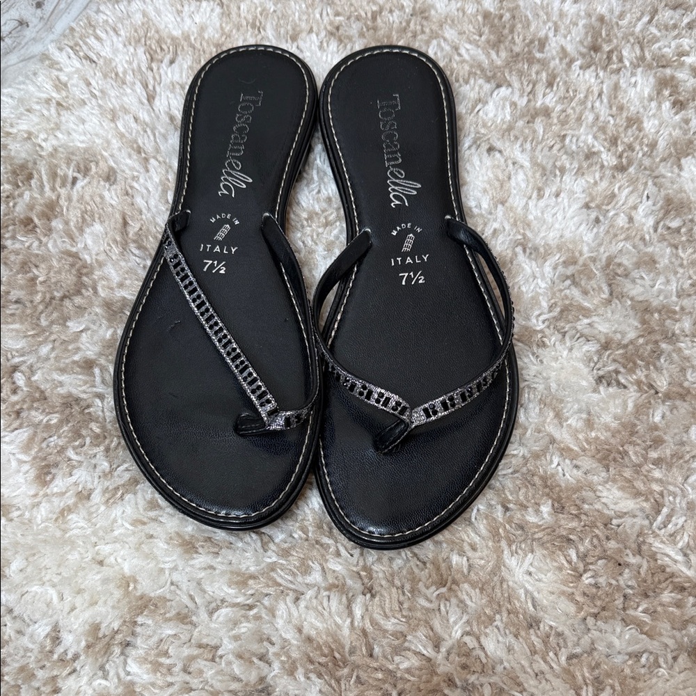 Toscanella Black Women's Sandals